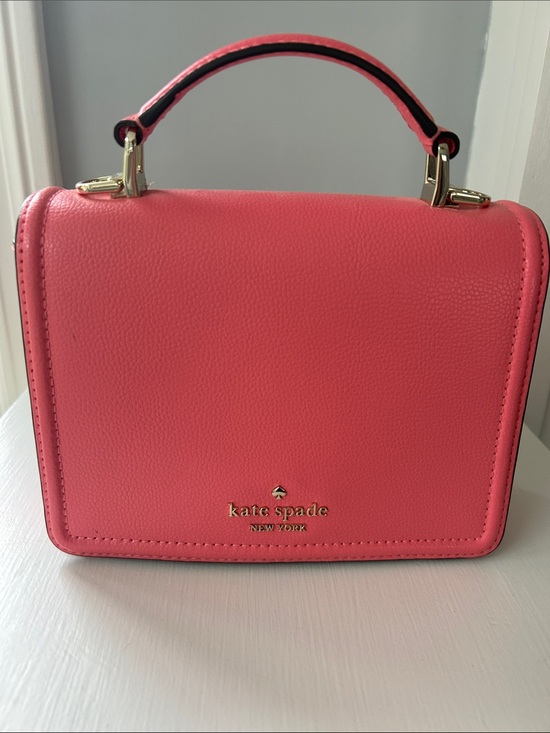 kate spade Handbags - kate spade Coral Pink Pebbled Leather Top-Handle Satchel with detachable strap